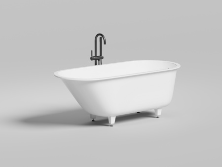 Ванна из литьевго мрамора Salini ORNELLA 102414GF 170х80 встраиваемая прямоугольная с ножками